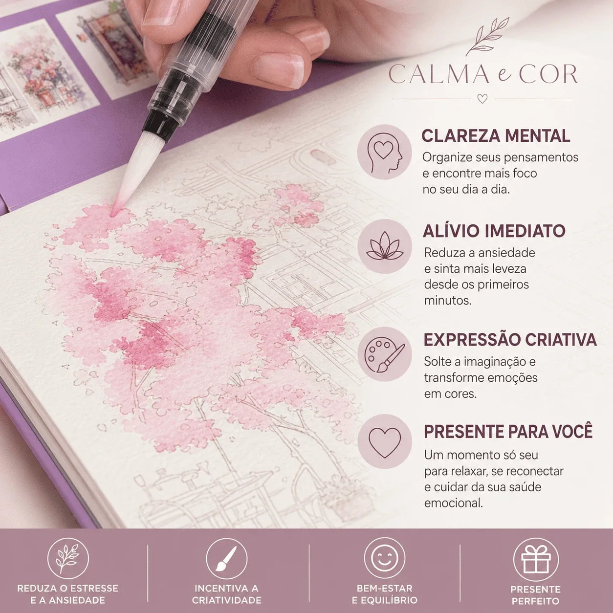 Kit Completo Criativo de Aquarela - (Mundo Animal)