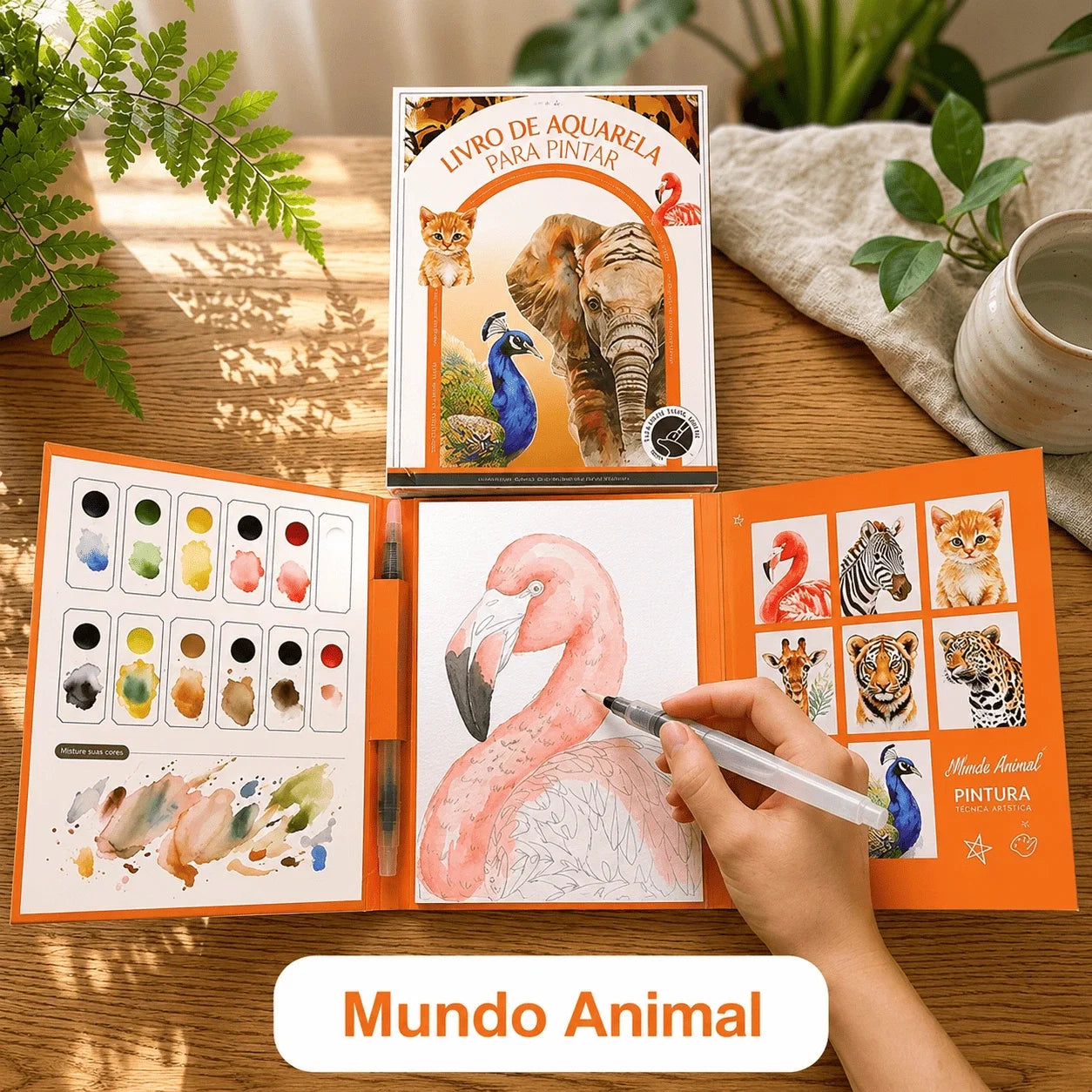 Kit Criativo de Aquarela Calma e Cor
