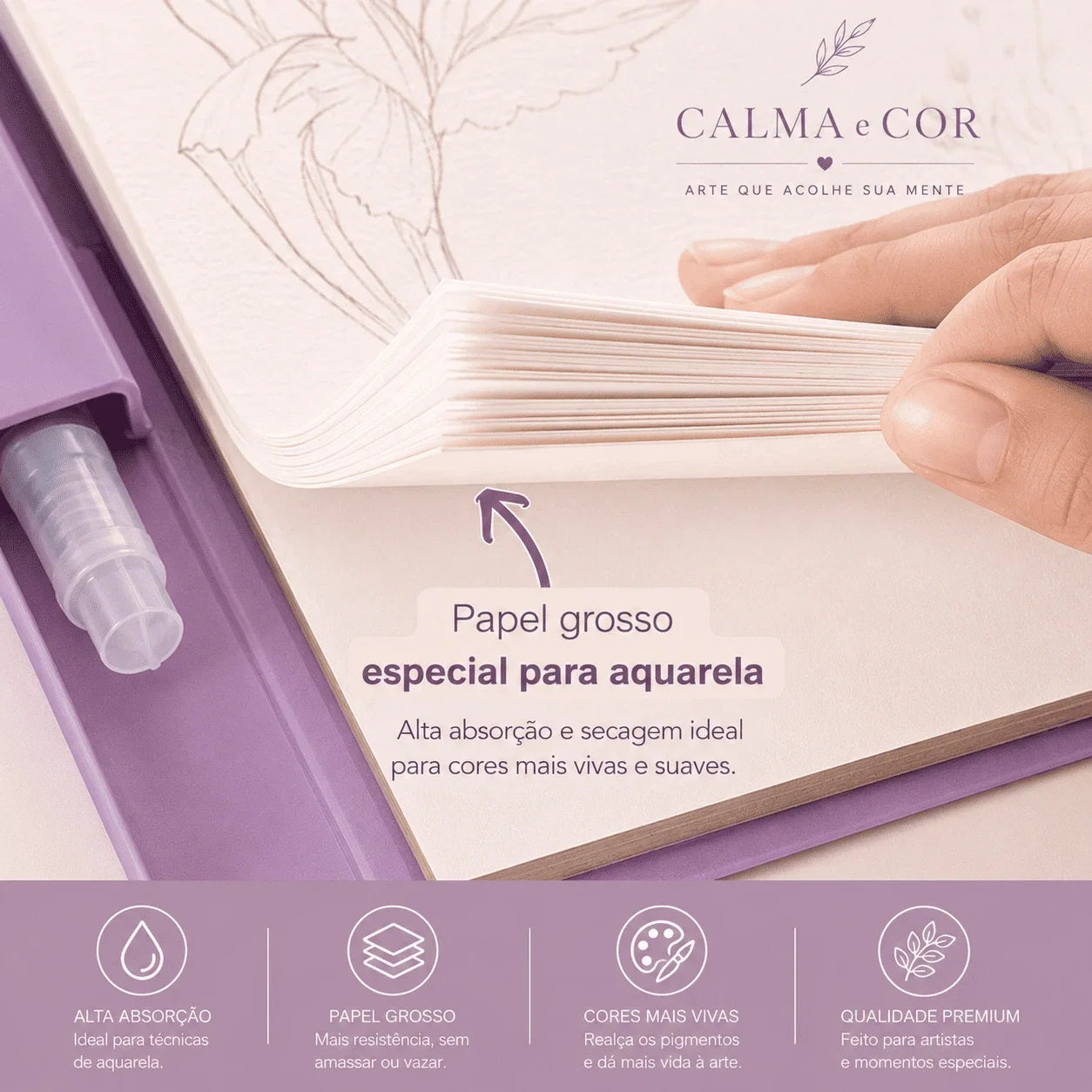 Kit Completo Criativo de Aquarela - (Noite Imaginária)