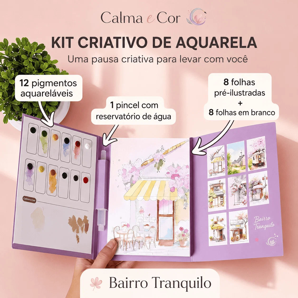 Kit Completo Criativo de Aquarela - (Noite Imaginária)